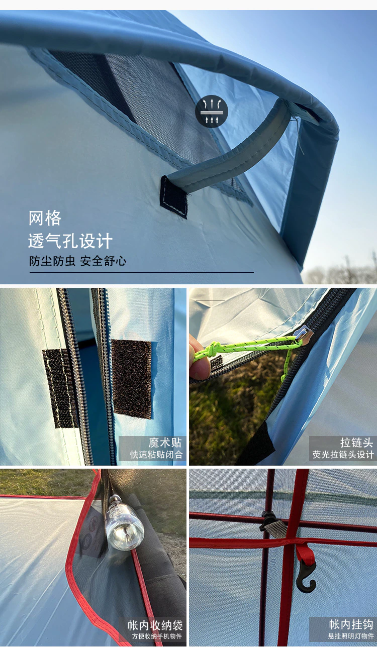 Cheap Goat Tents Outdoor Camping Off the ground Tent Lightweight Easy Carry Bed Wigwam Folding Alloy Awning Rain And Mosquito Net Field Gear   